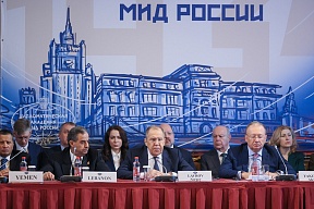 Выступление Министра иностранных дел Российской Федерации С.В.Лаврова в ходе посольского «круглого стола» по тематике урегулирования ситуации вокруг Украины, Москва, 4 апреля 2024 года Выступление Министра иностранных дел Российской Федерации С.В.Лаврова в ходе посольского «круглого стола» по тематике урегулирования ситуации вокруг Украины, Москва, 4 апреля 2024 года