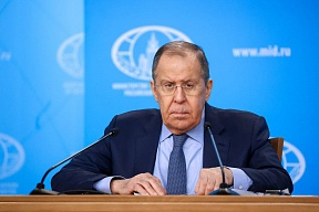 Persconferentie van de Russische minister van Buitenlandse Zaken Sergei Lavrov over de resultaten van de Russische diplomatie in 2023, 18 januari 2024